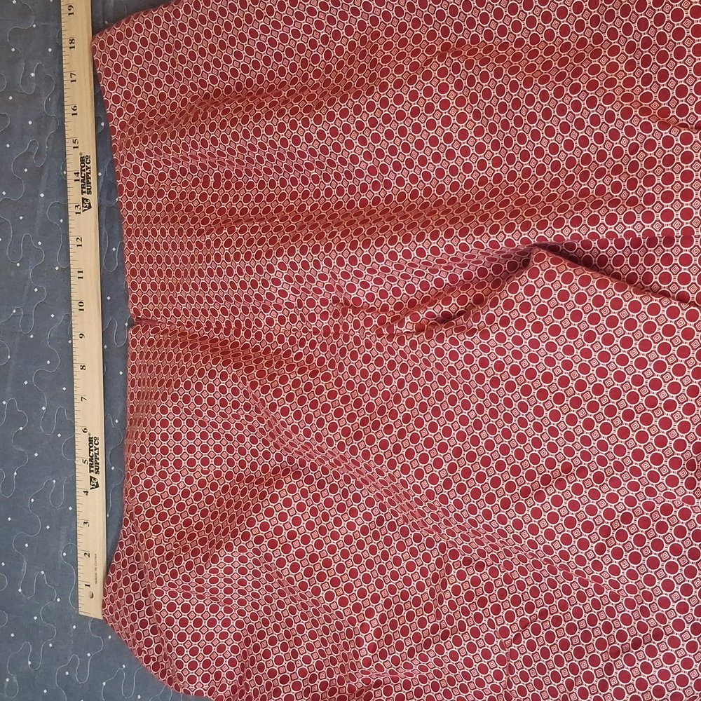 Talbots Red Geometric Cropped Pants - Picture 6 of 8